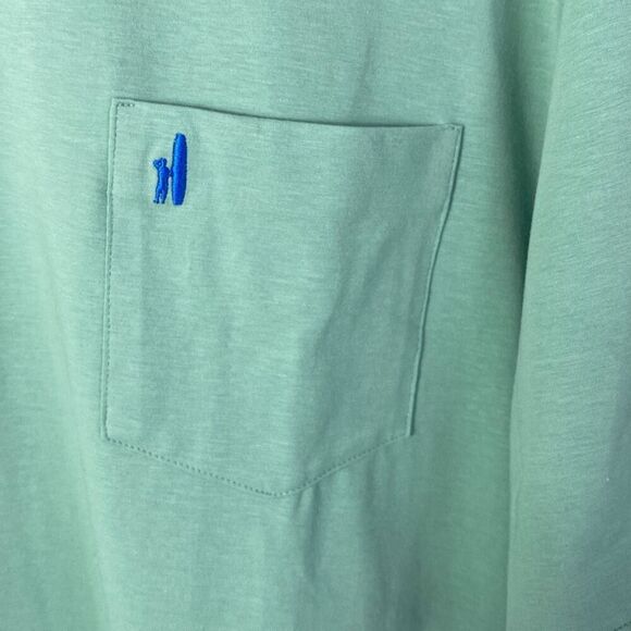 Johnnie O The Original Stretch Jersey Polo in Pistachio Green Size Large F - Picture 5 of 9
